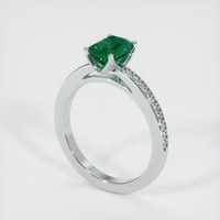 1.51 Ct. Emerald Ring, Platinum 950 2