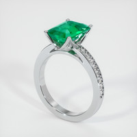 2.34 Ct. Emerald Ring, Platinum 950 2