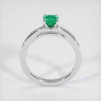 0.61 Ct. Emerald Ring, Platinum 950 3
