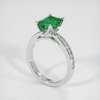 1.88 Ct. Emerald Ring, Platinum 950 2