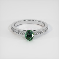 0.65 Ct. Gemstone Ring, Platinum 950 1