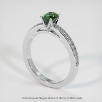 0.65 Ct. Gemstone Ring, Platinum 950 2