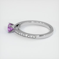 0.64 Ct. Pink Sapphire Ring, Platinum 950 4