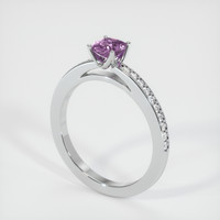 0.67 Ct. Sapphire Ring, Platinum 950 2