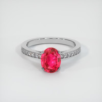 2.36 Ct. Ruby Ring, Platinum 950 1