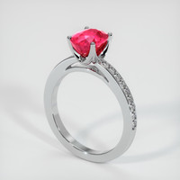 2.36 Ct. Ruby Ring, Platinum 950 2