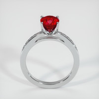 2.12 Ct. Ruby Ring, Platinum 950 3