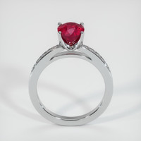 2.09 Ct. Ruby Ring, Platinum 950 3