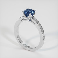 1.30 Ct. Blue Sapphire Ring, Platinum 950 2