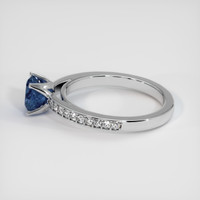 1.30 Ct. Blue Sapphire Ring, Platinum 950 4