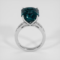 18.27 Ct. Greenish Blue Sapphire Ring, Platinum 950 3