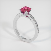 2.17 Ct. Pink Sapphire Ring, Platinum 950 2