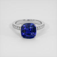 5.04 Ct. Blue Sapphire Ring, Platinum 950 1