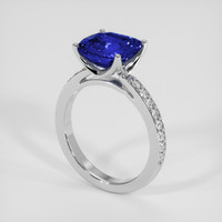 5.04 Ct. Blue Sapphire Ring, Platinum 950 2