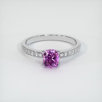 1.06 Ct. Purple Sapphire Ring, Platinum 950 1