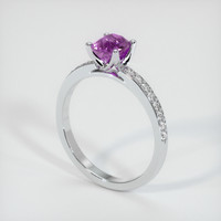 1.06 Ct. Purple Sapphire Ring, Platinum 950 2