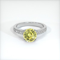 1.93 Ct. Yellow Sapphire Ring, Platinum 950 1
