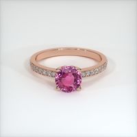 1.56 Ct. Sapphire Ring, 14K Rose Gold 1