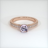 0.72 Ct. Sapphire Ring, 14K Rose Gold 1