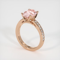 3.21 Ct. Pink Sapphire Ring, 14K Rose Gold 2