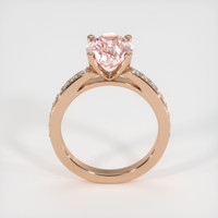 3.21 Ct. Pink Sapphire Ring, 14K Rose Gold 3