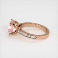 3.21 Ct. Pink Sapphire Ring, 14K Rose Gold 4
