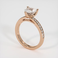 2.05 Ct. Peach Sapphire Ring, 14K Rose Gold 2