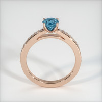 0.81 Ct. Sapphire Ring, 14K Rose Gold 3