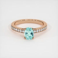 0.75 Ct. Gemstone Ring, 18K Rose Gold 1