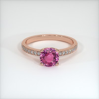 1.56 Ct. Sapphire Ring, 18K Rose Gold 1