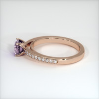 0.72 Ct. Pink Sapphire Ring, 18K Rose Gold 4