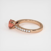 1.35 Ct. Sapphire Ring, 18K Rose Gold 4