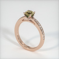 0.76 Ct. Sapphire Ring, 18K Rose Gold 2