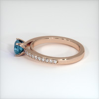 0.81 Ct. Sapphire Ring, 18K Rose Gold 4