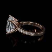 6.20 Ct. Sapphire Ring, 18K Rose Gold 4