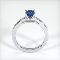 0.97 Ct. Blue Sapphire Ring, 10K White Gold 3