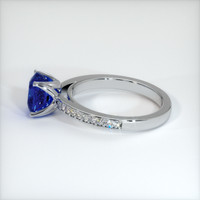 2.04 Ct. Blue Sapphire Ring, 10K White Gold 4