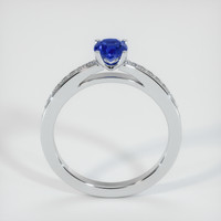 0.65 Ct. Blue Sapphire Ring, 10K White Gold 3