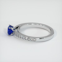 0.65 Ct. Blue Sapphire Ring, 10K White Gold 4
