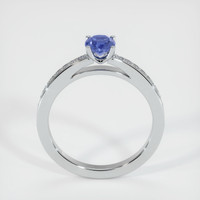 0.69 Ct. Blue Sapphire Ring, 10K White Gold 3