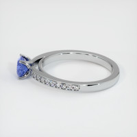 0.69 Ct. Blue Sapphire Ring, 10K White Gold 4