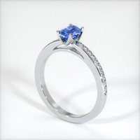 1.04 Ct. Blue Sapphire Ring, 10K White Gold 2
