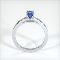 1.04 Ct. Blue Sapphire Ring, 10K White Gold 3