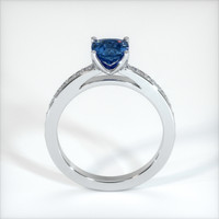 0.95 Ct. Blue Sapphire Ring, 10K White Gold 3