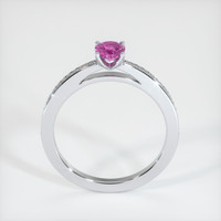 0.73 Ct. Pinkish Purple Sapphire Ring, 10K White Gold 3