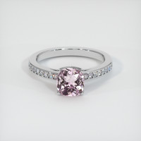 1.13 Ct. Pink Sapphire Ring, 10K White Gold 1