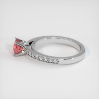 1.03 Ct. Padparadscha Sapphire Ring, 10K White Gold 4
