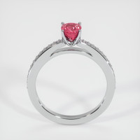 1.20 Ct. Pinkish Red Ruby Ring, 10K White Gold 3