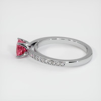 1.20 Ct. Pinkish Red Ruby Ring, 10K White Gold 4