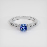1.06 Ct. Blue Sapphire Ring, 10K White Gold 1